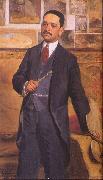 Rodolfo Amoedo Portrait of Joao Timoteo da Costa oil on canvas